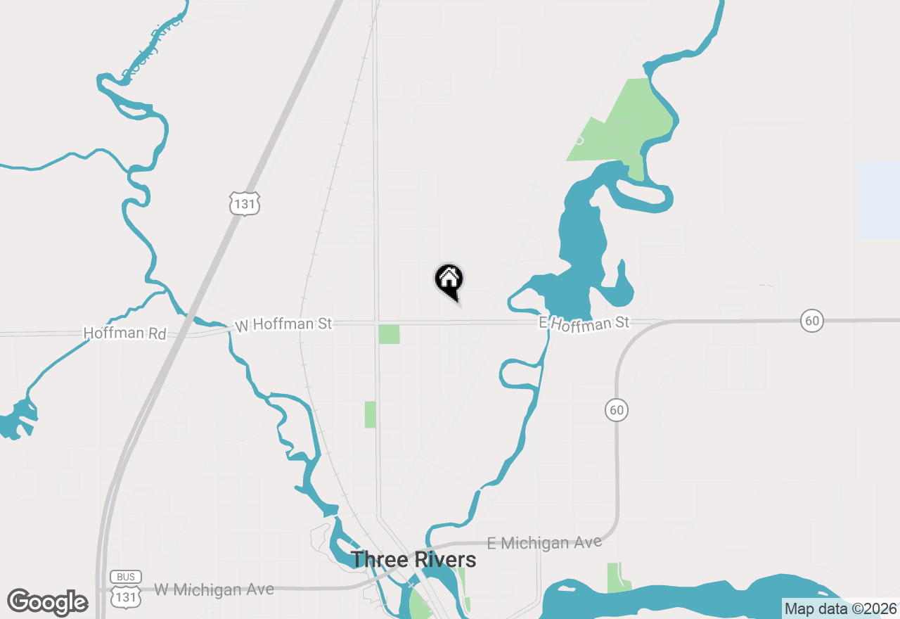 Map of 400 E Hoffman Street, Three Rivers, MI 49093