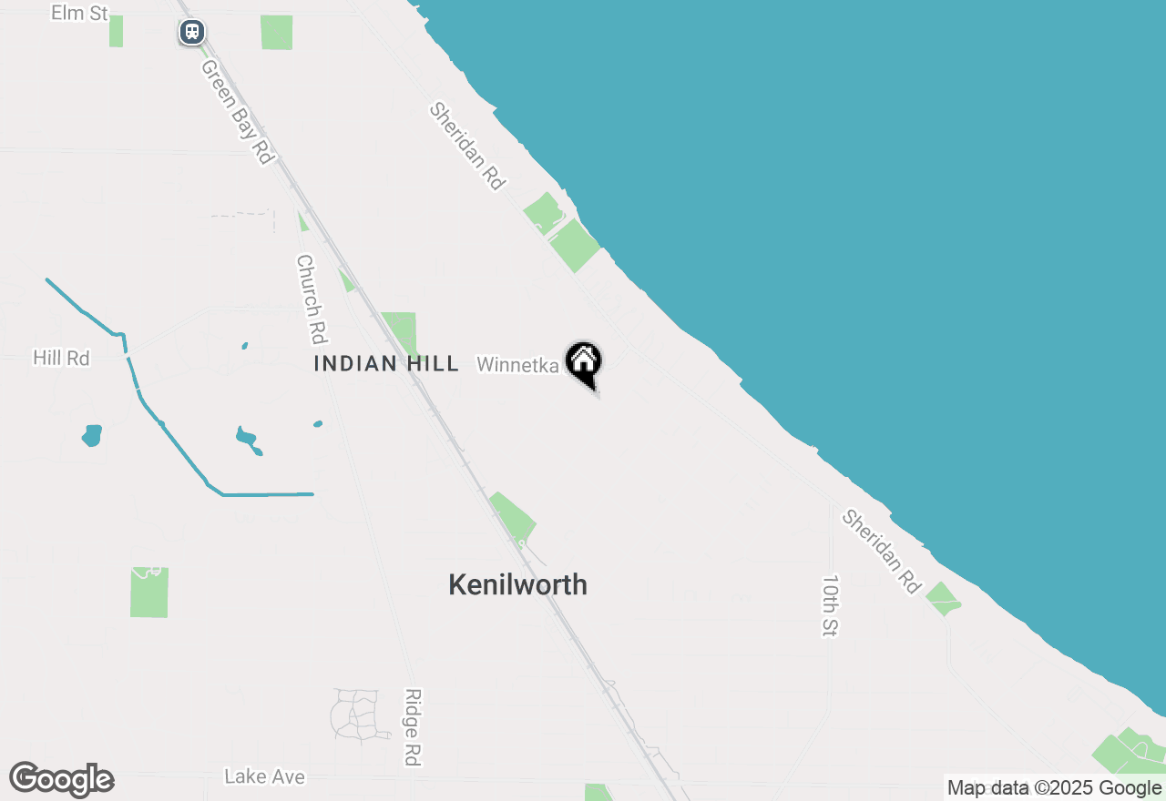 Map of 528 Roslyn Road, Kenilworth, IL 60043