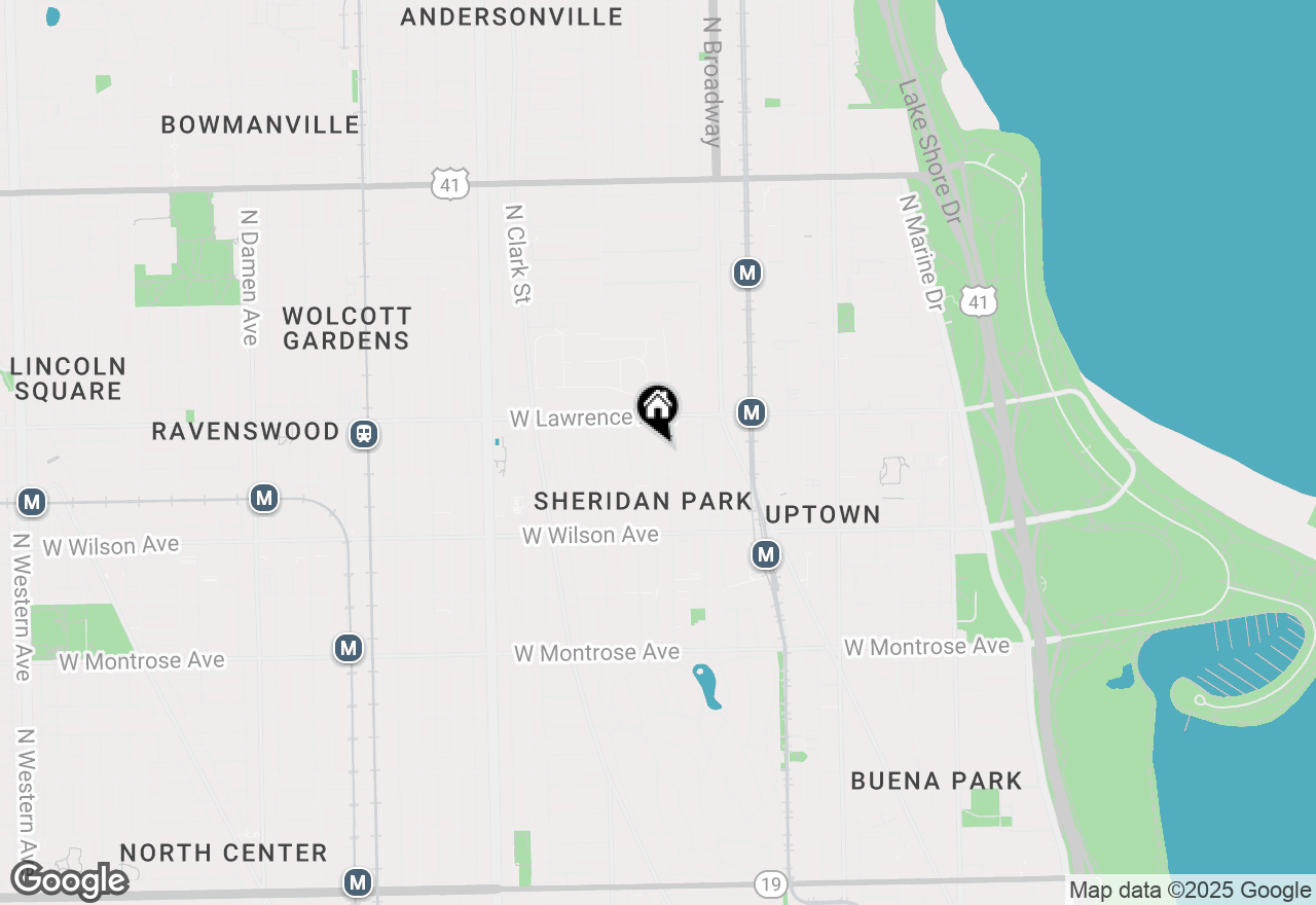 Map of 4721 N Malden Street #2S, Chicago, IL 60640