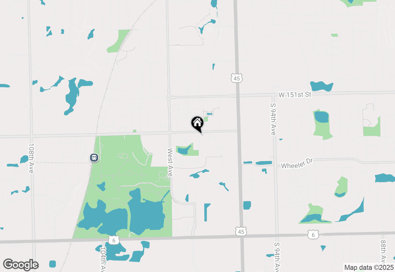 Map of 15308 Treetop Drive #1B, Orland Park, IL 60462