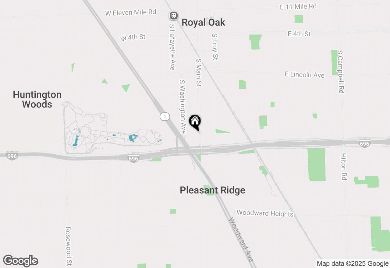 Map of 156 Tiffany Lane, Royal Oak, MI 48067