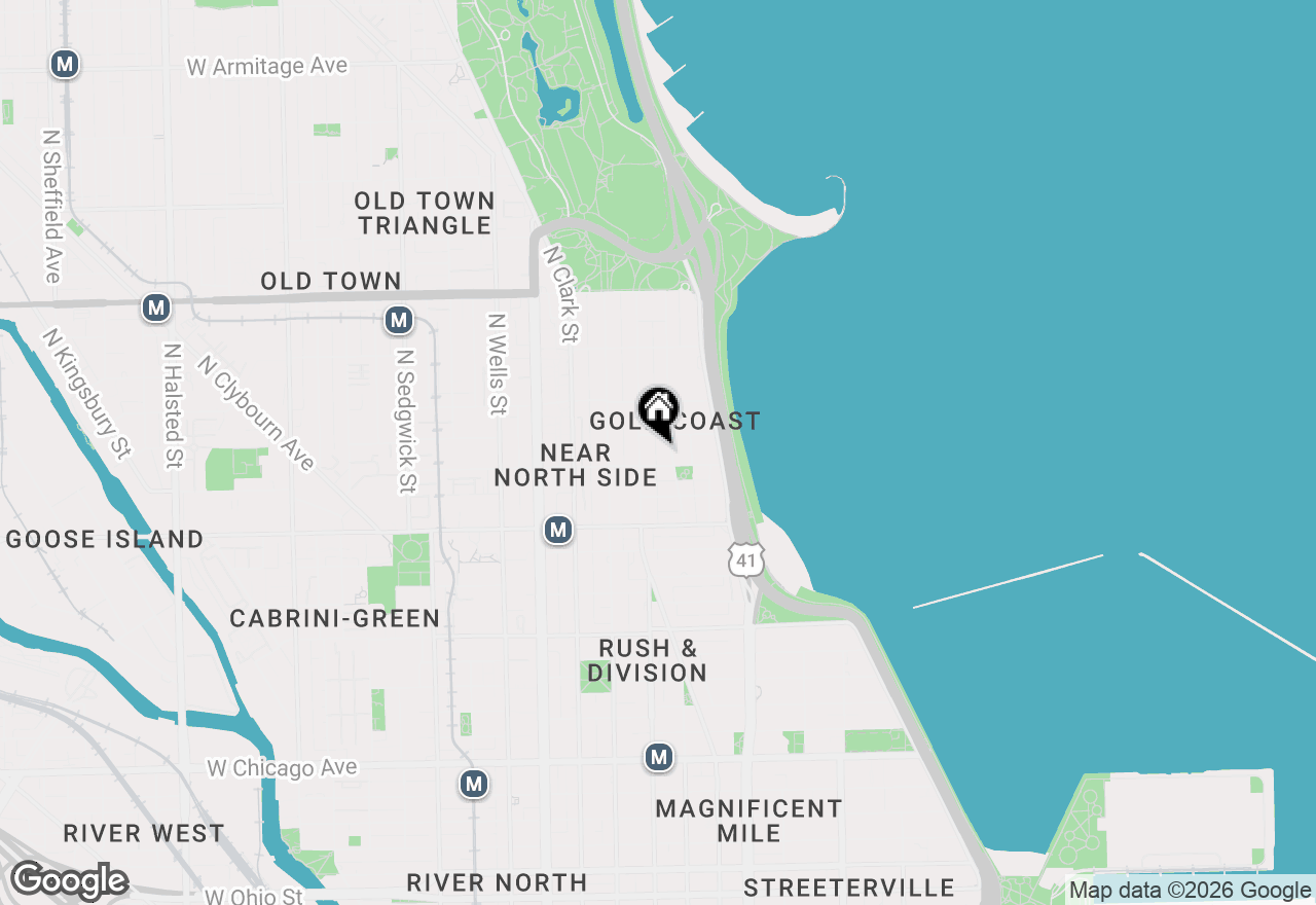 Map of 20 E Goethe Street #206, Chicago, IL 60610