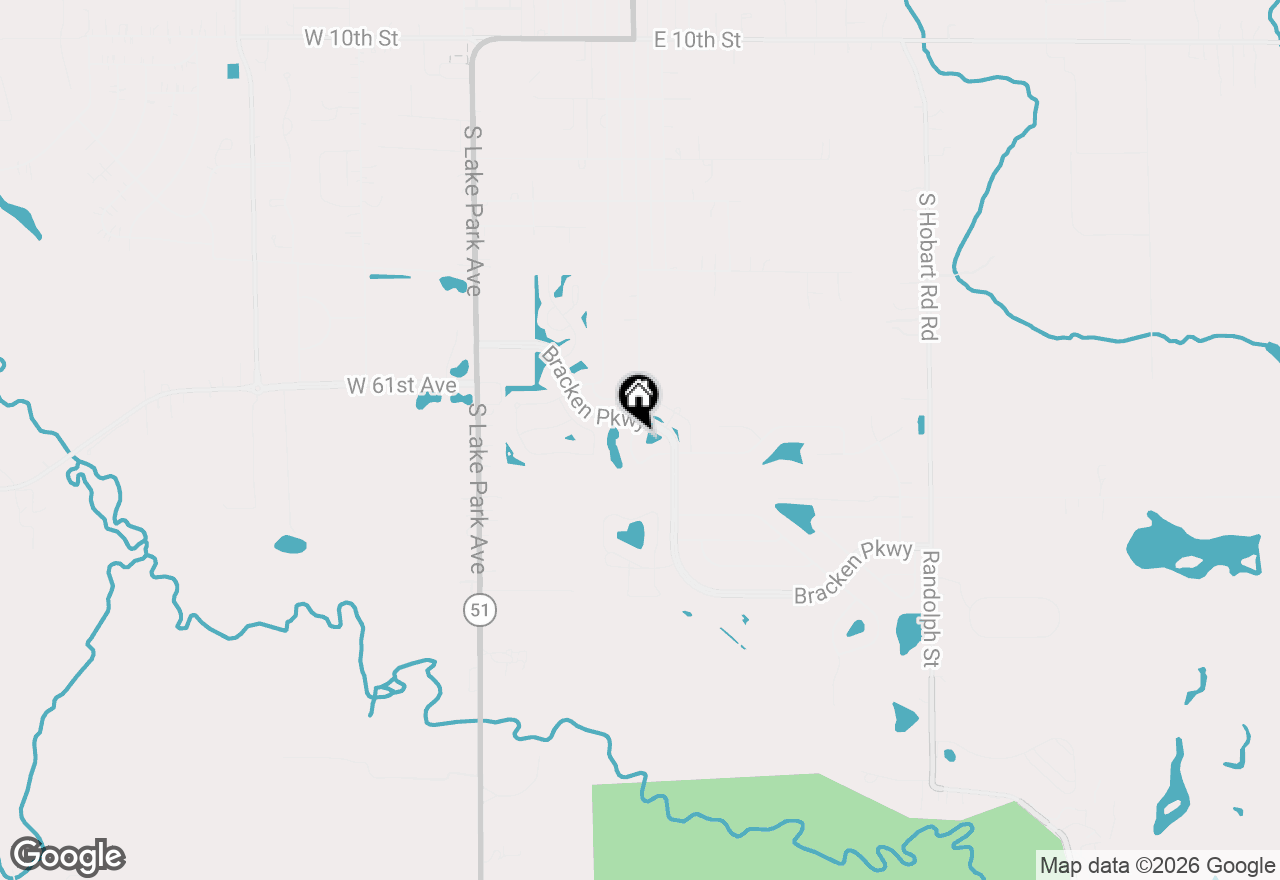 Map of 1699 Lincoln Street, Hobart, IN 46342