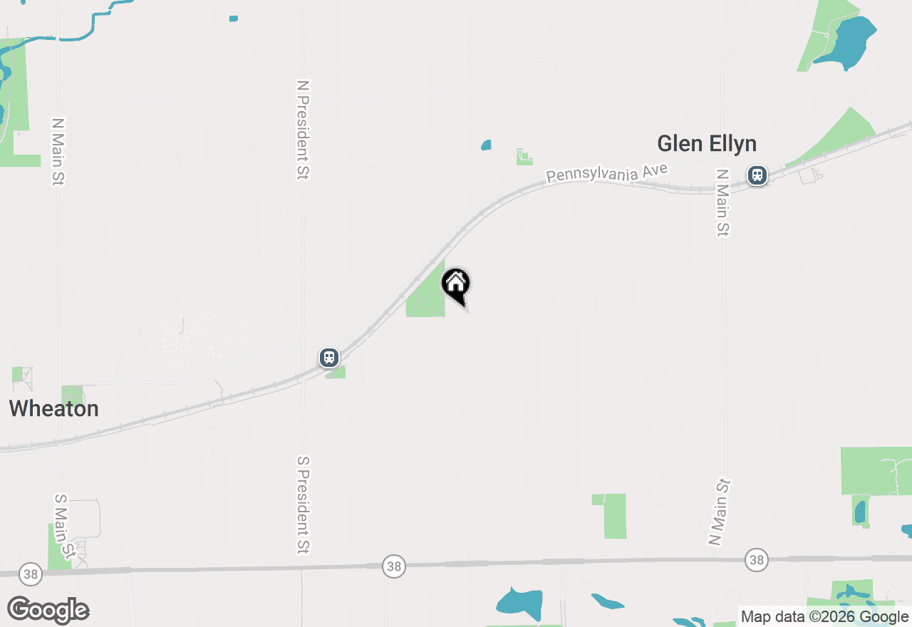 Map of 1614 Sawyer Avenue, Glen Ellyn, IL 60137