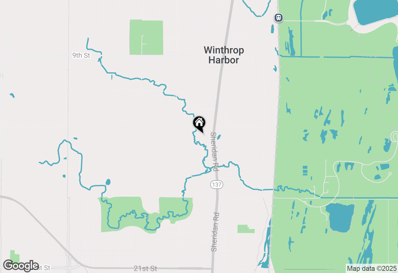 Map of 2030 Burke Drive, Winthrop Harbor, IL 60096