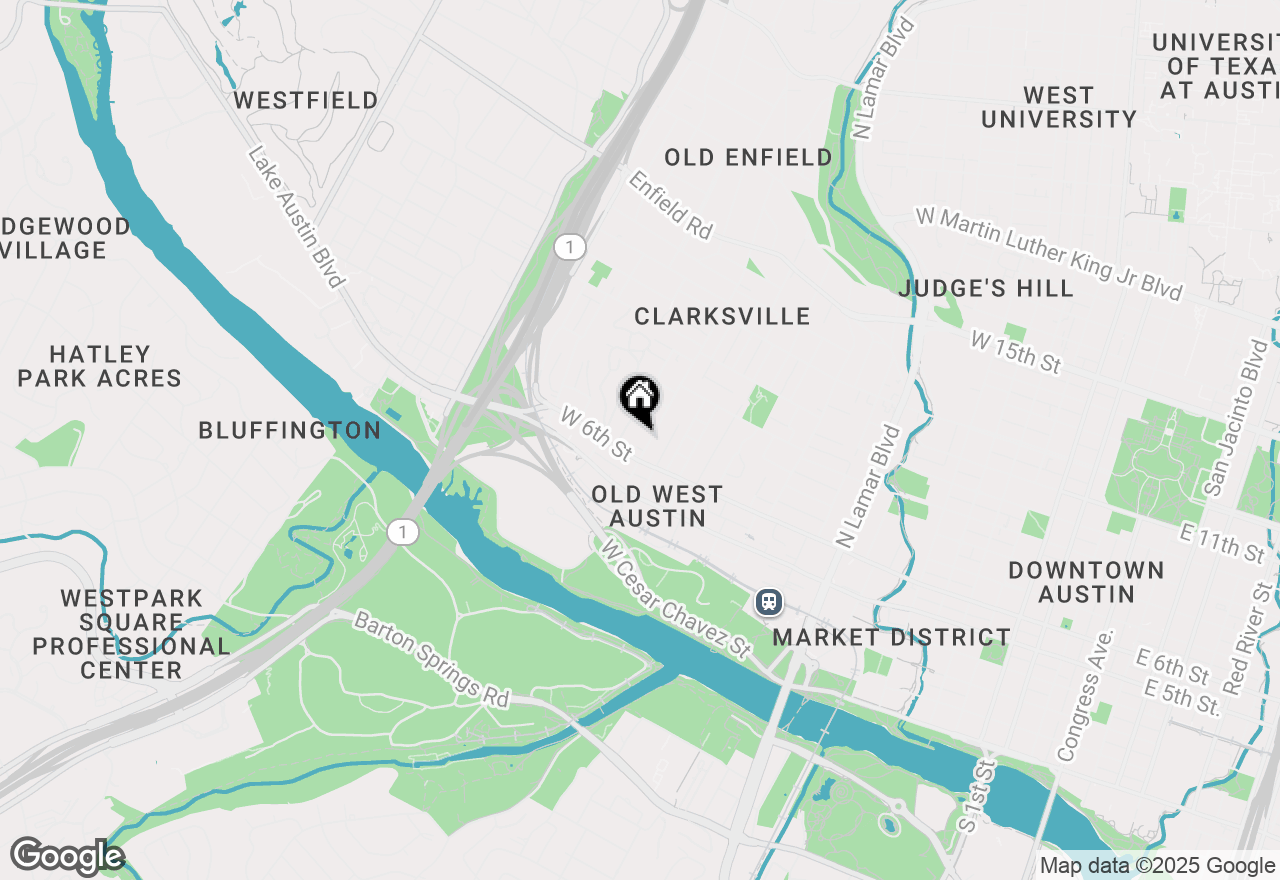 Map of 606 W Lynn St #17, Austin, TX 78703
