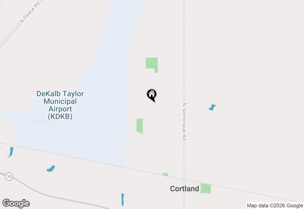 Map of 329 N. Aspen Drive, Cortland, IL 60112