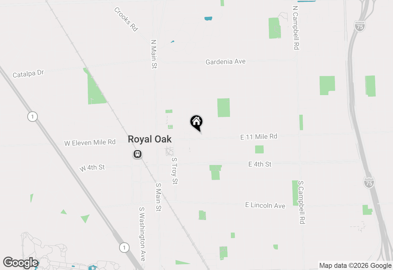 Map of 101 Curry Avenue #306, Royal Oak, MI 48067