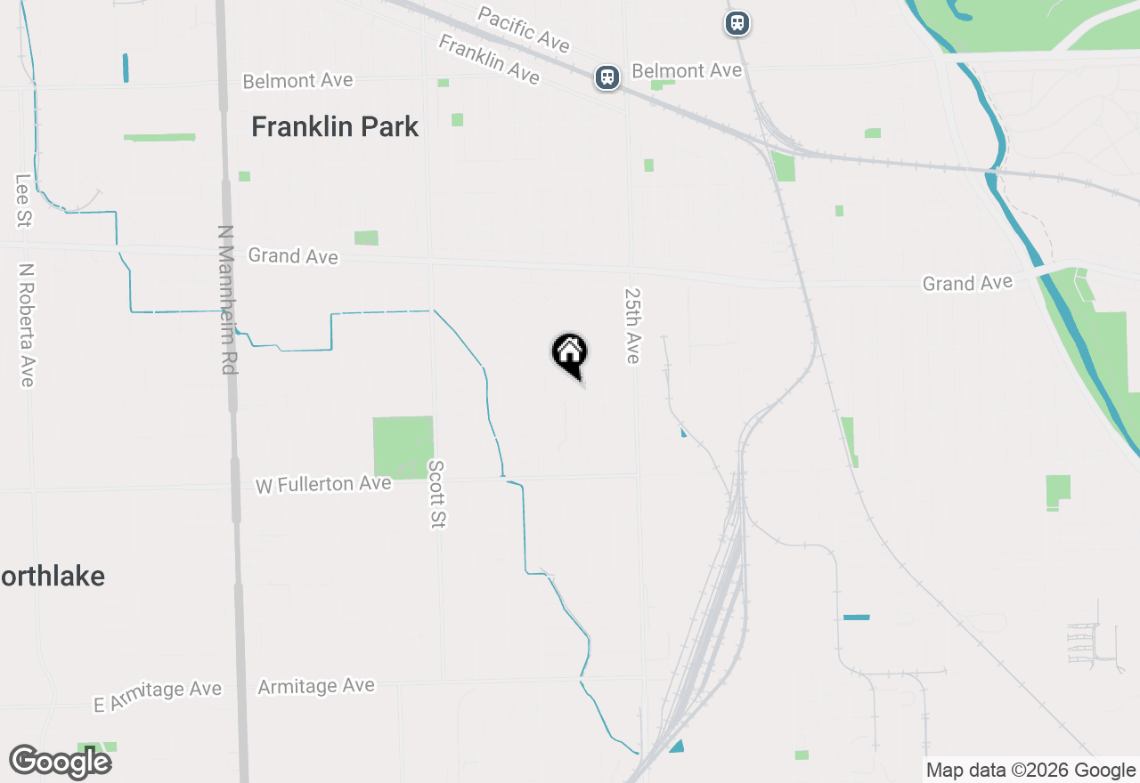 Map of 2539 Atlantic Street, Franklin Park, IL 60131