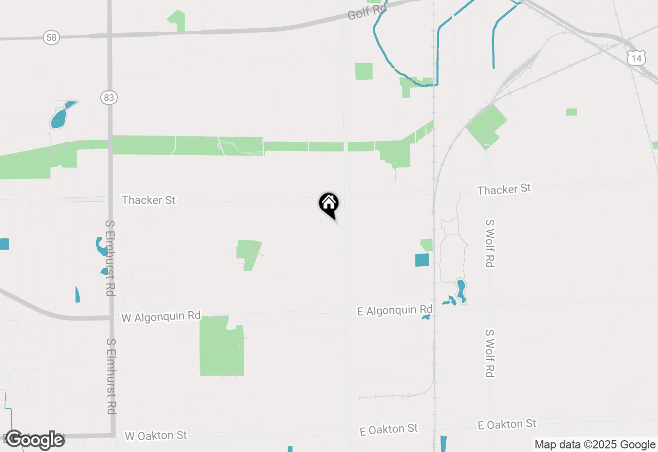 Map of 887 Ingram Place, Des Plaines, IL 60016