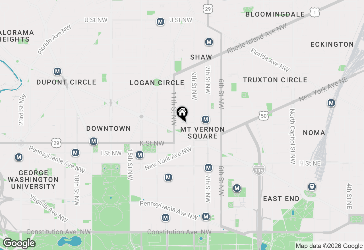 Map of 1117 10th Street Nw #510, Washington, DC 20001