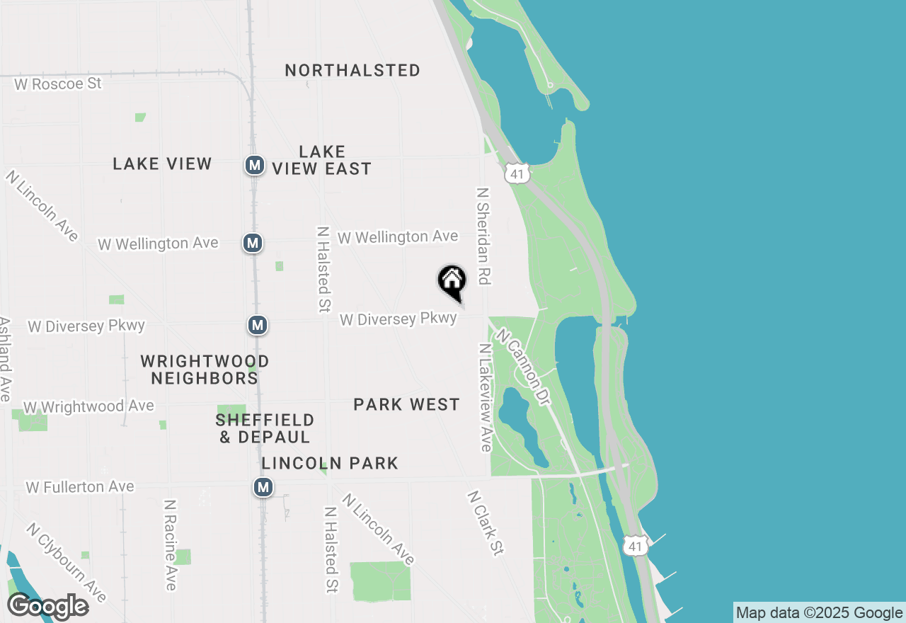 Map of 2815 N Pine Grove Avenue, Chicago, IL 60657