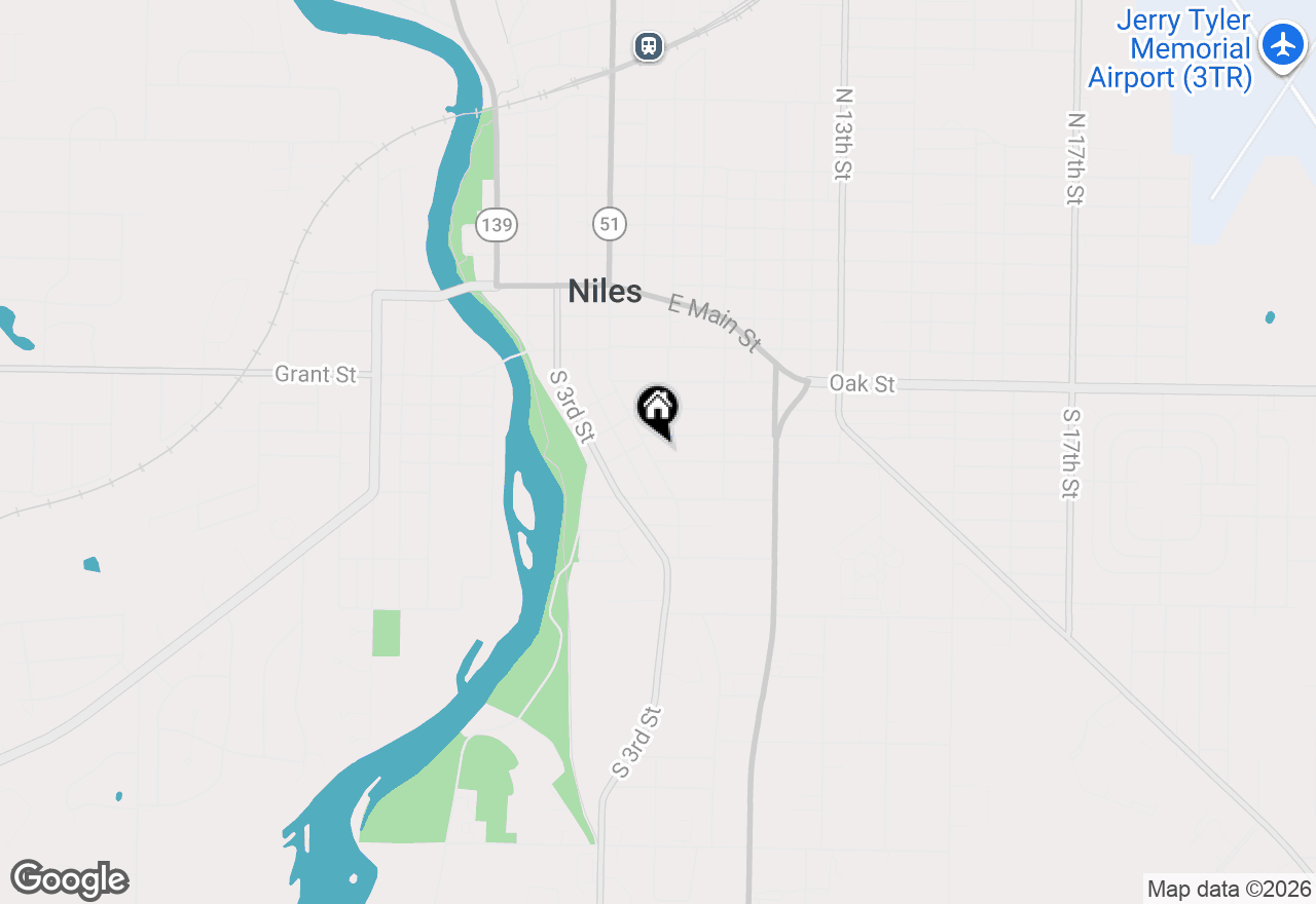 Map of 319 S 5th Street, Niles, MI 49120
