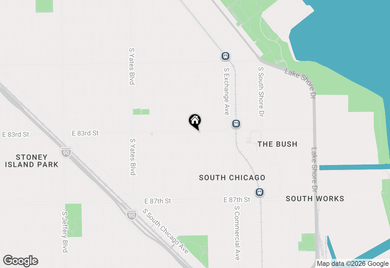 Map of 8307 S Manistee Avenue, Chicago, IL 60617