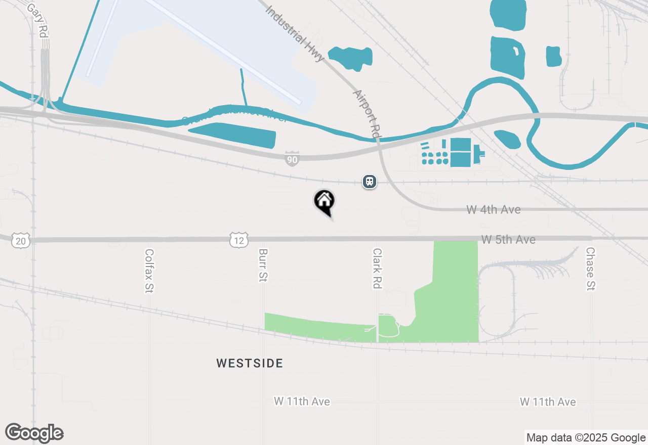 Map of 437 Mount Street, Gary, IN 46406