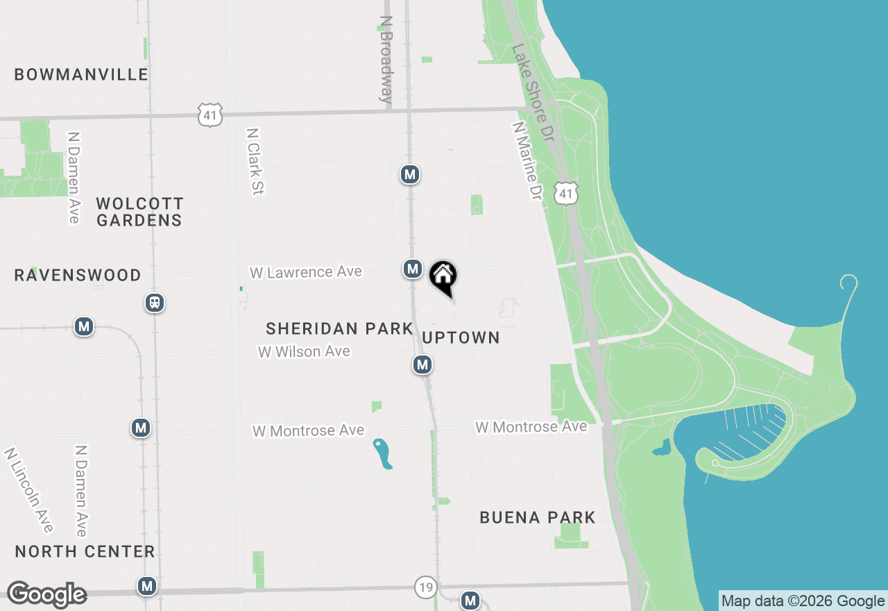 Map of 4700 N Kenmore Avenue #2A, Chicago, IL 60640