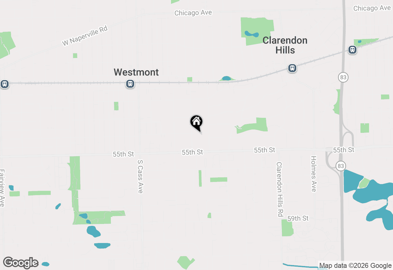 Map of (Address confidential), Westmont, Illinois 60559