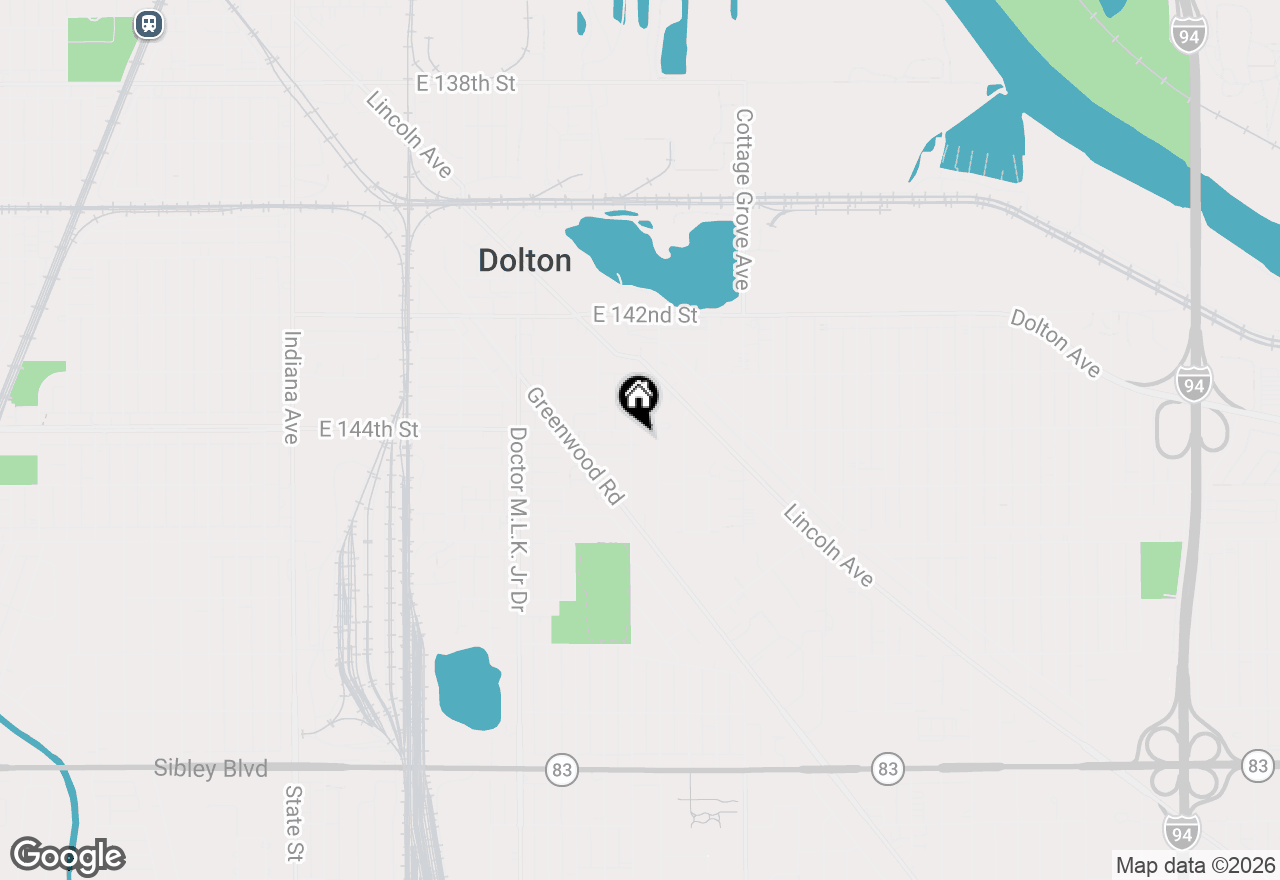 Map of 14407 Irving Avenue, Dolton, IL 60419