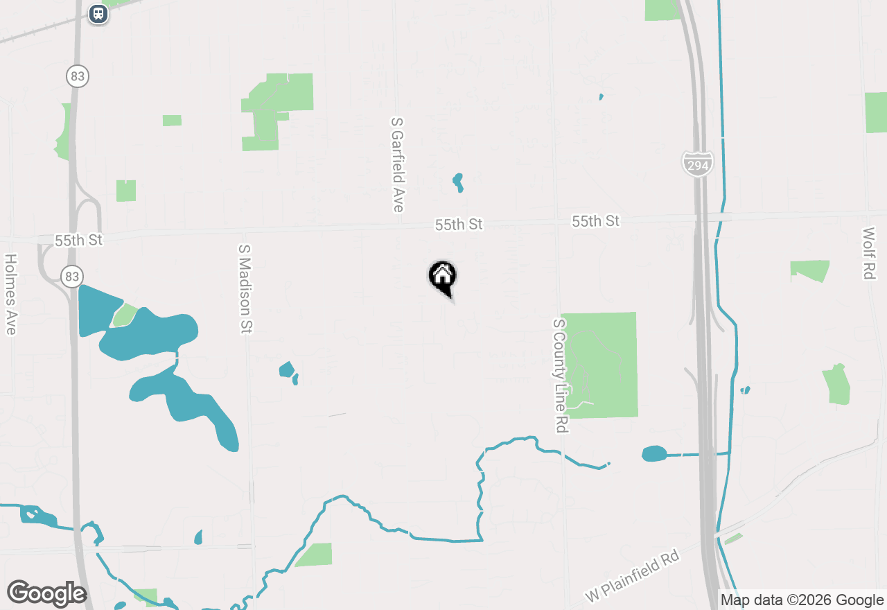 Map of 5702 S Park Avenue, Hinsdale, IL 60521