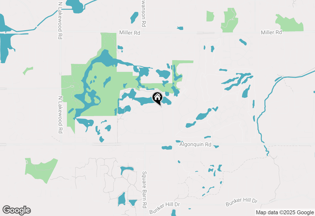 Map of 3942 Honeymoon Ridge, Lake In The Hills, IL 60156