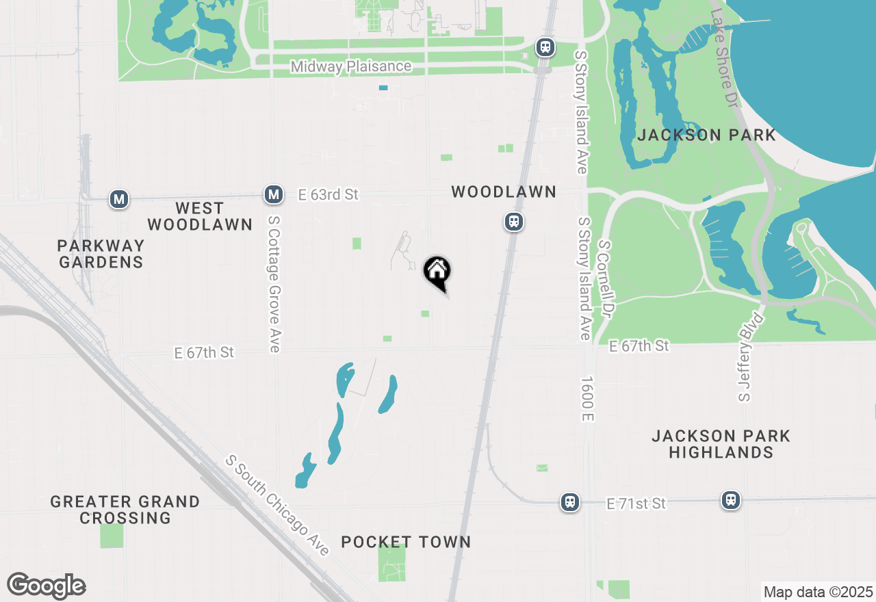 Map of 6545 S Woodlawn Avenue, Chicago, IL 60637