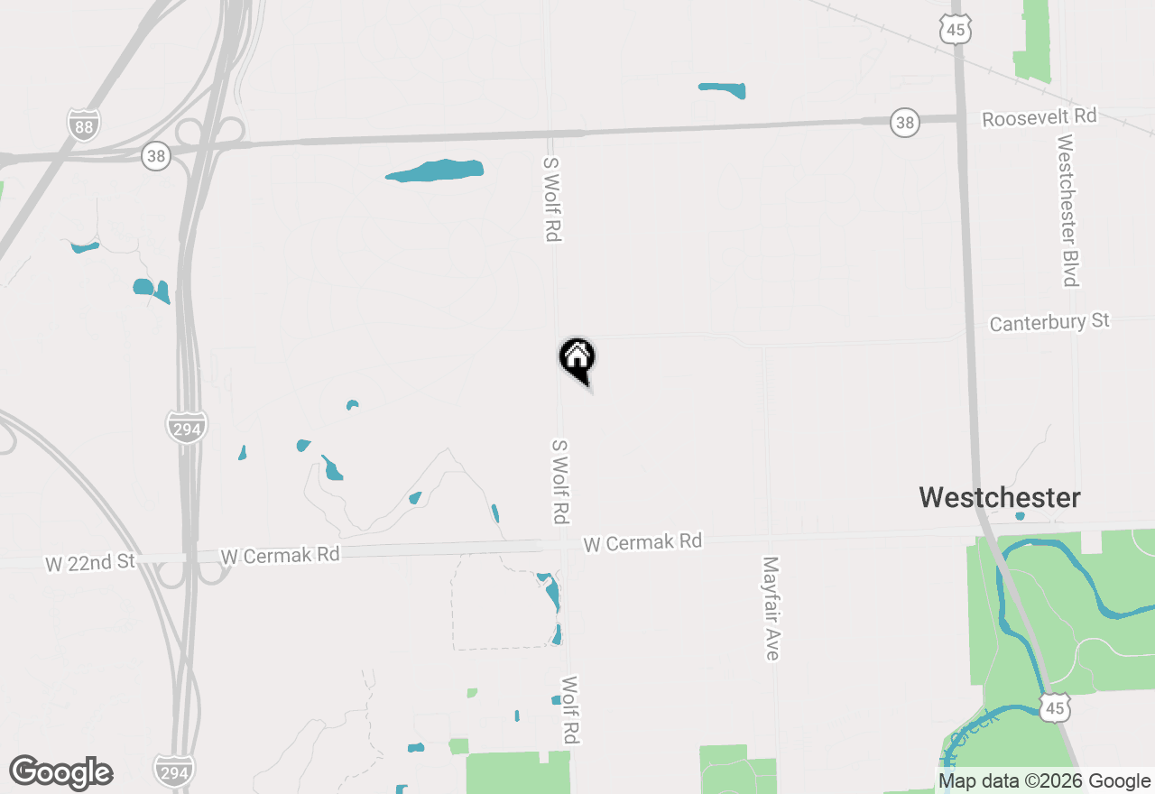 Map of 1652 Heidorn Avenue, Westchester, IL 60154