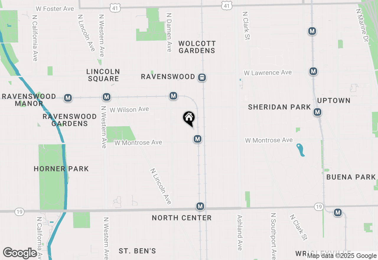 Map of 4440 N Wolcott Avenue #100, Chicago, IL 60640