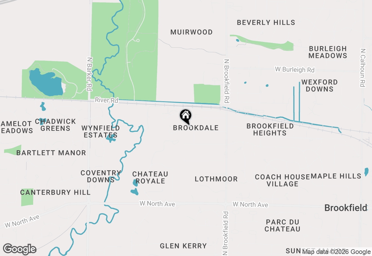 Map of 19260 Brookdale Dr, Brookfield, WI 53045