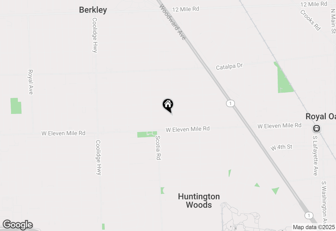 Map of 1560 Columbia Road, Berkley, MI 48072