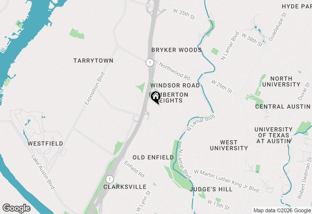 Map of 2428 Jarratt Ave, Austin, TX 78703