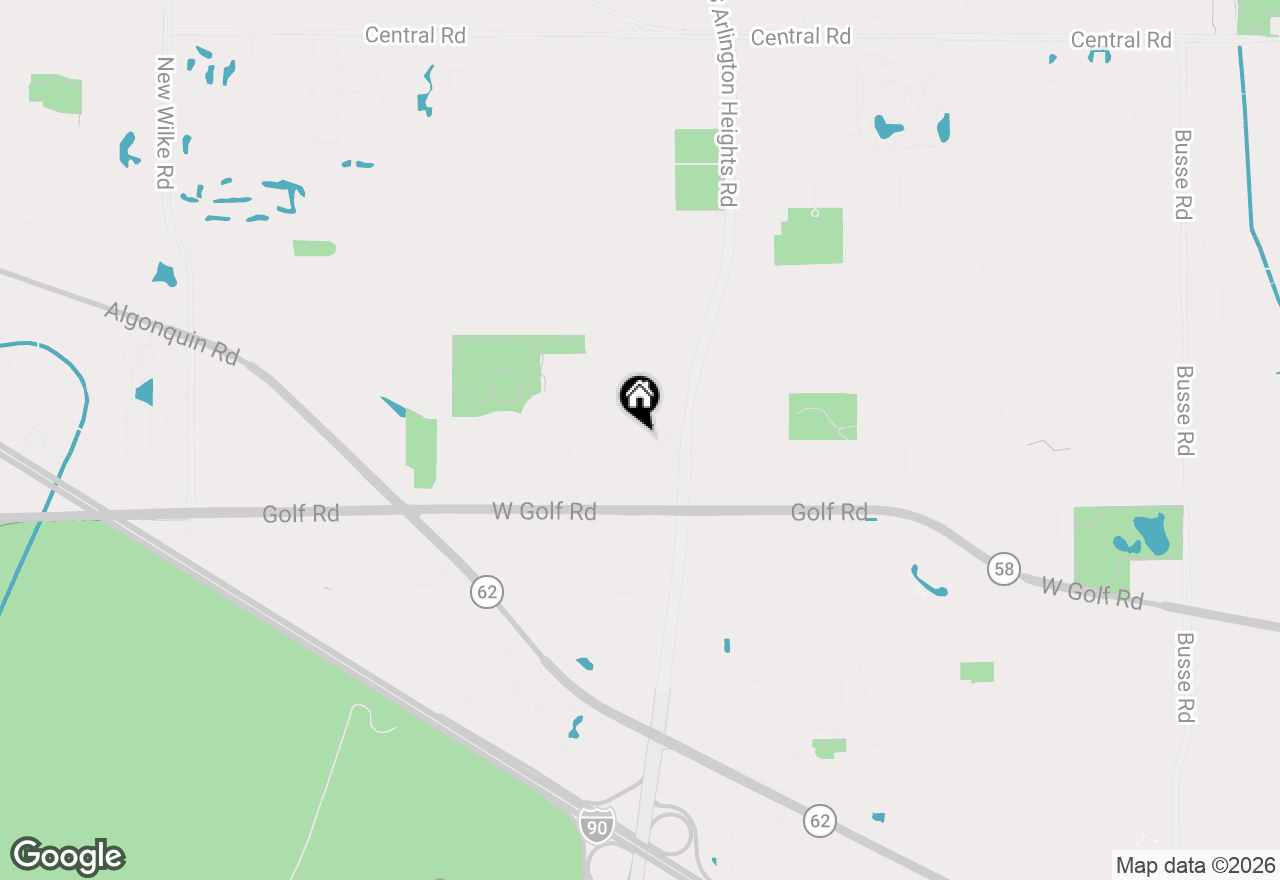 Map of 1631 S Surrey Ridge Drive, Arlington Heights, IL 60005