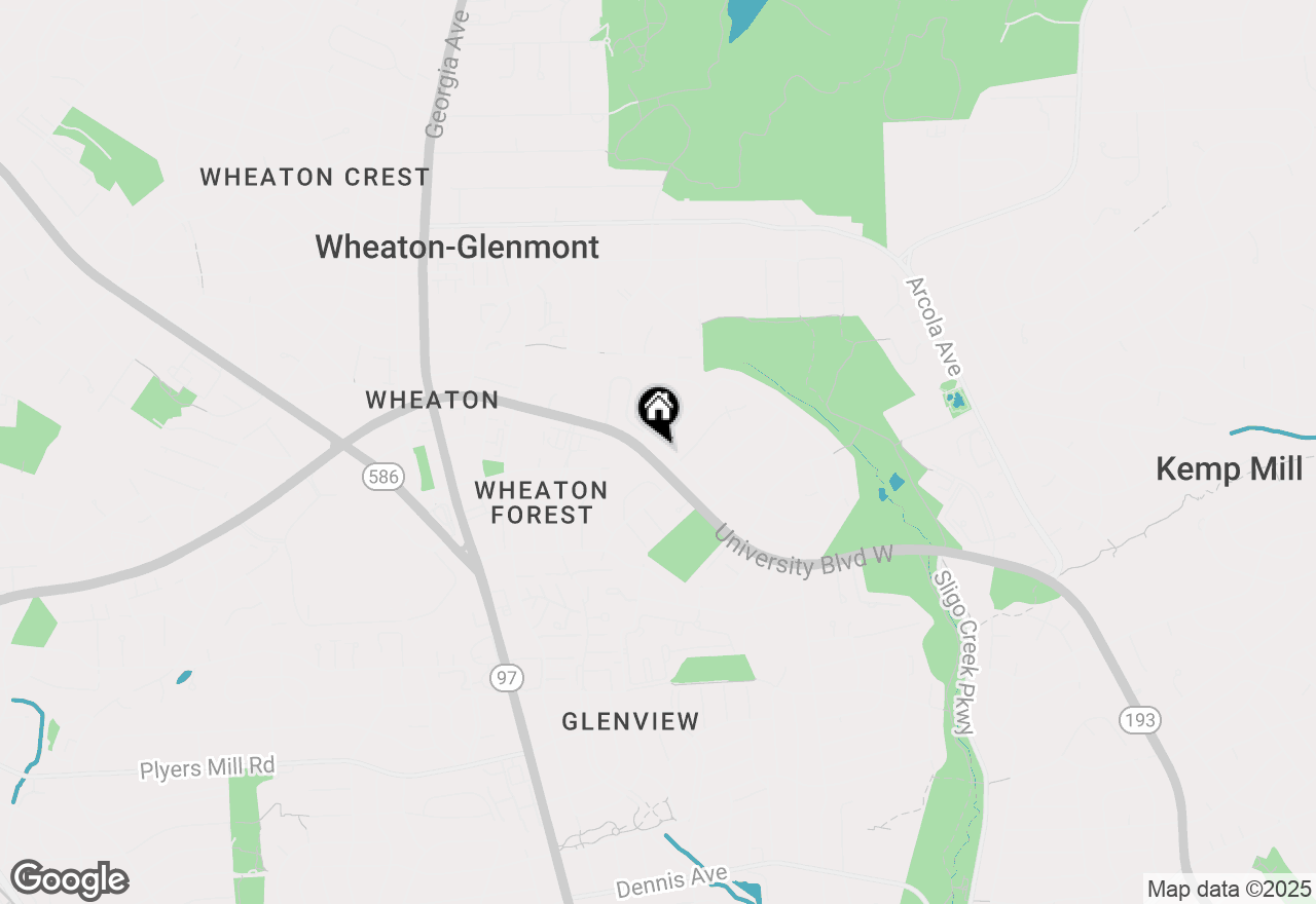 Map of 1721 University Boulevard W, Silver Spring, MD 20902