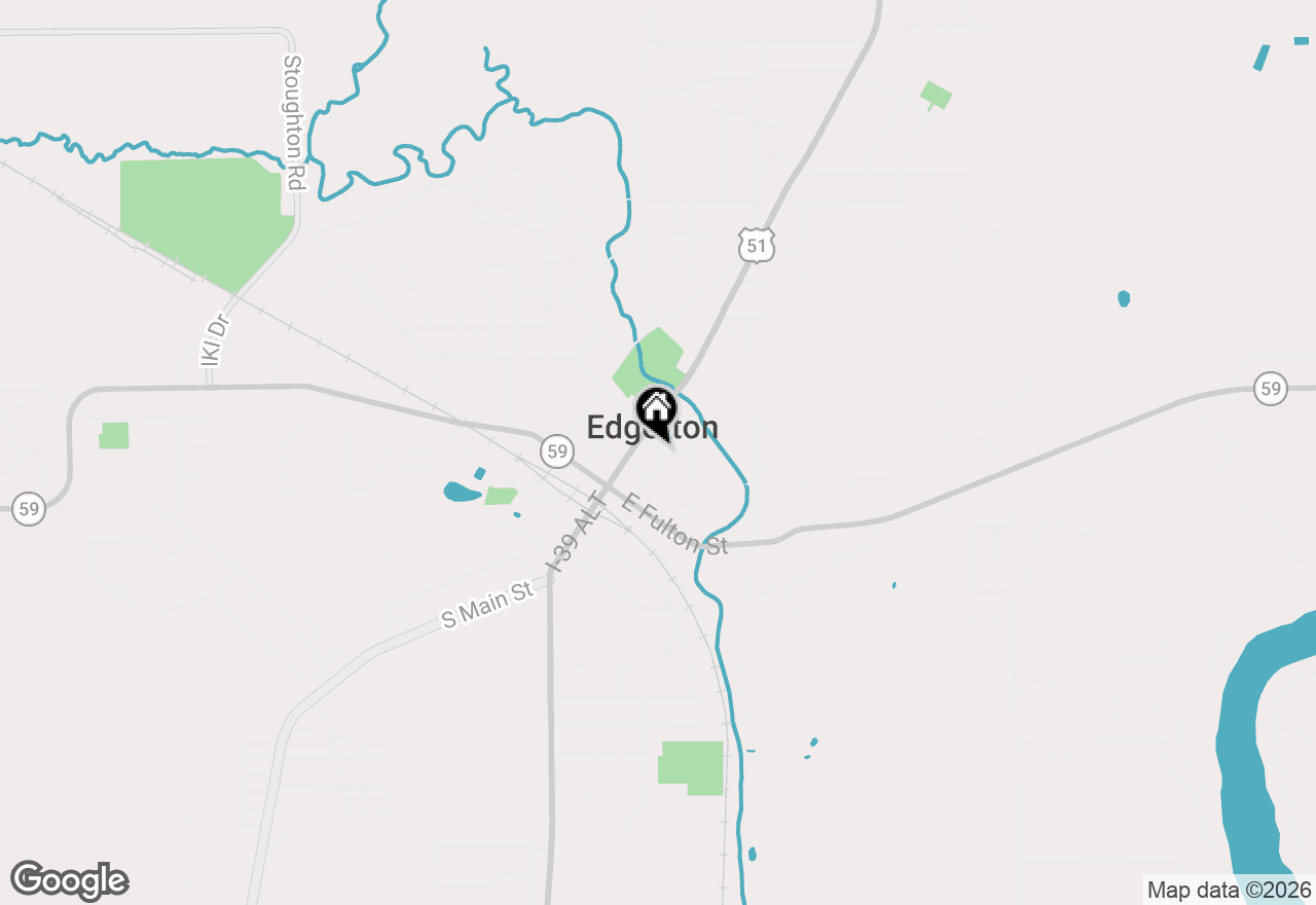 Map of 7 E Rollin Street, Edgerton, WI 53534