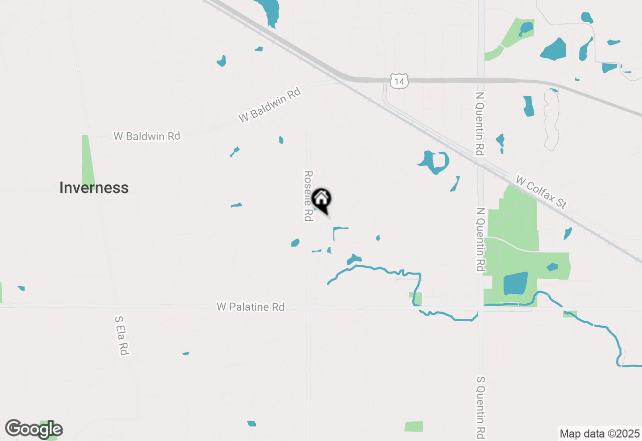 Map of 158 Fincharn Lane, Inverness, IL 60067