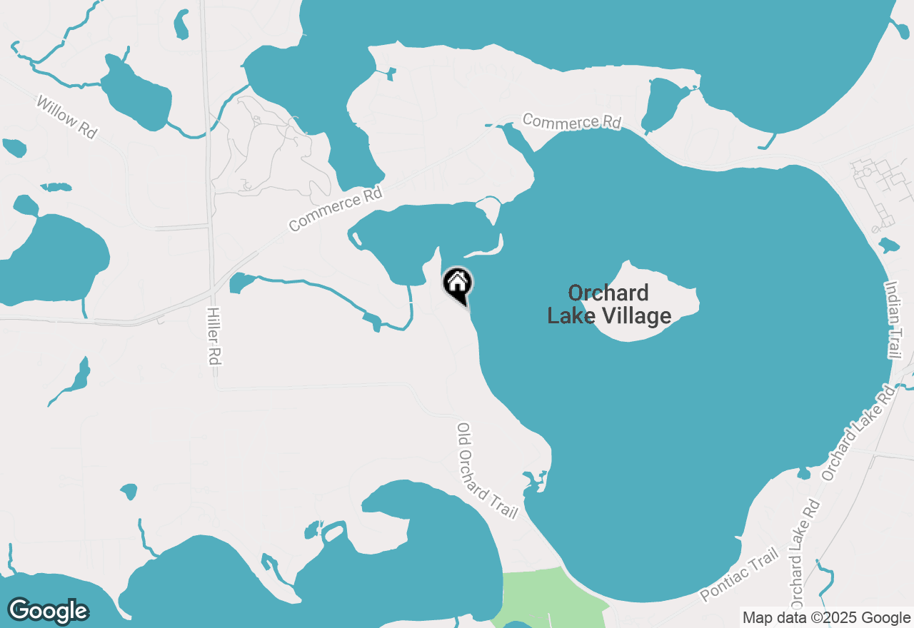 Map of 3333 W Shore Drive, Orchard Lake, MI 48324