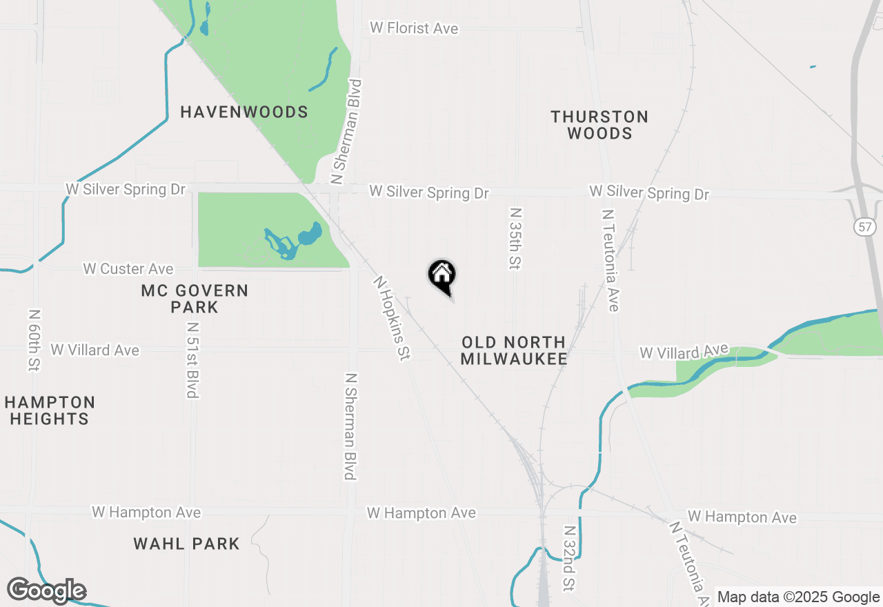 Map of 5308 N 39th St, Milwaukee, WI 53209