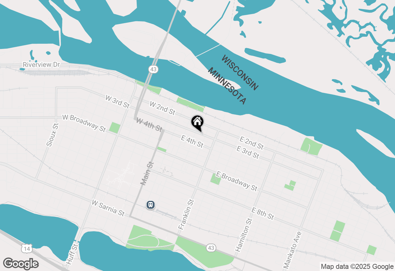 Map of 157 3rd St W, Winona, MN 55987