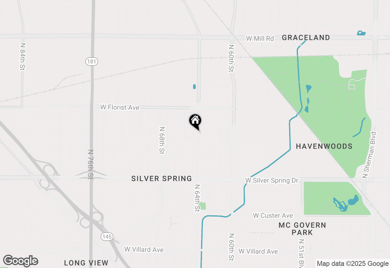 Map of 5843 N 64th St, Milwaukee, WI 53218