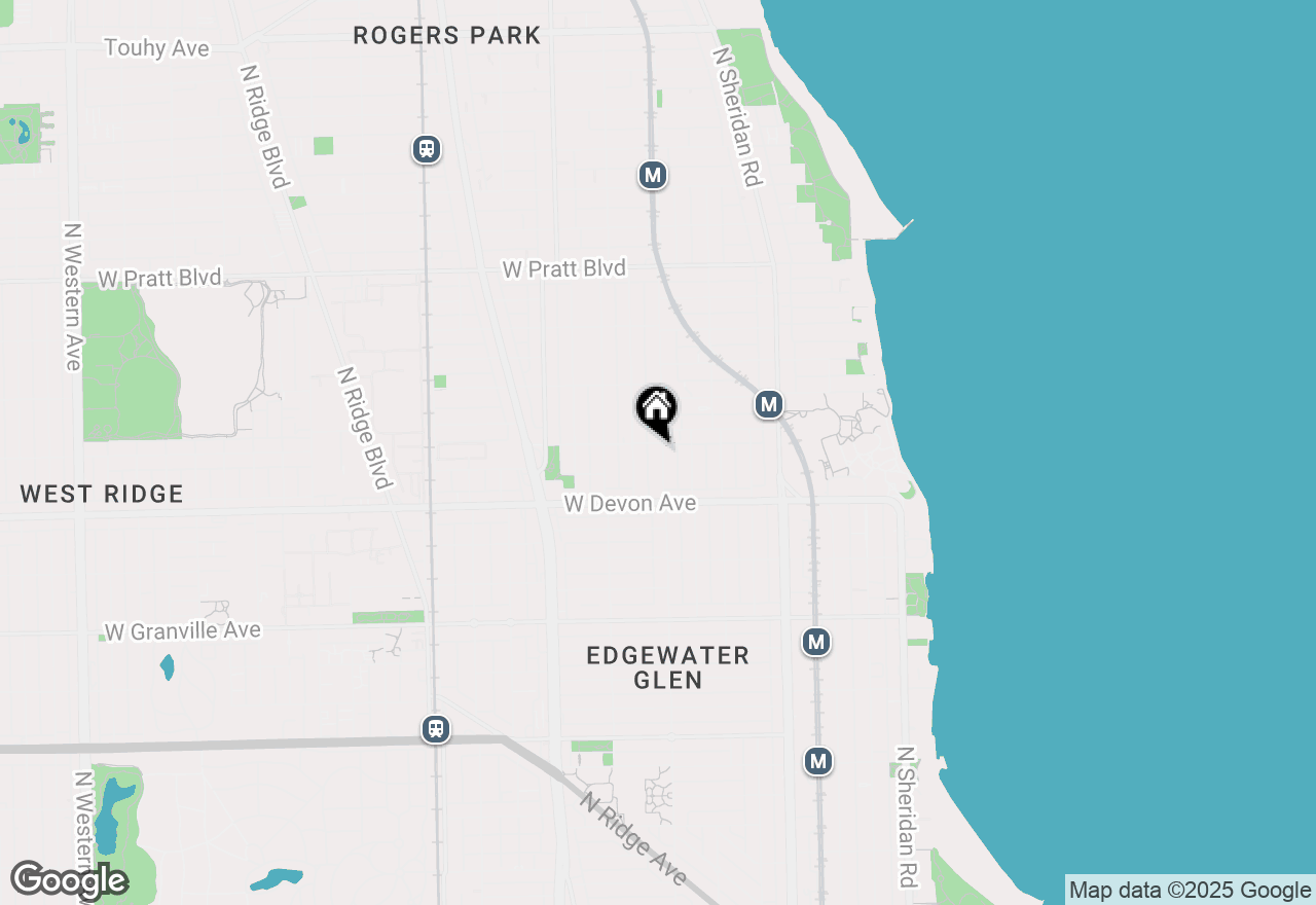 Map of 6452 N Glenwood Avenue #3, Chicago, IL 60626