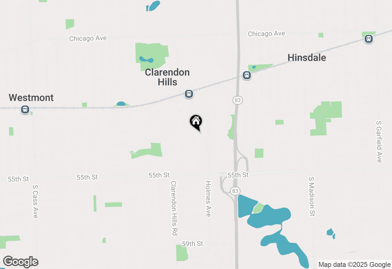 Map of 210 S Prospect Street, Clarendon Hills, IL 60514