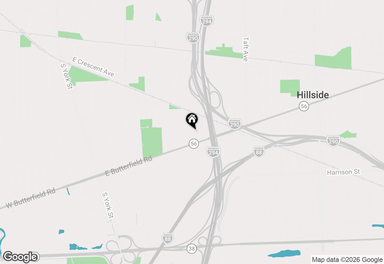 Map of 522 E Park Manor Court, Elmhurst, IL 60126