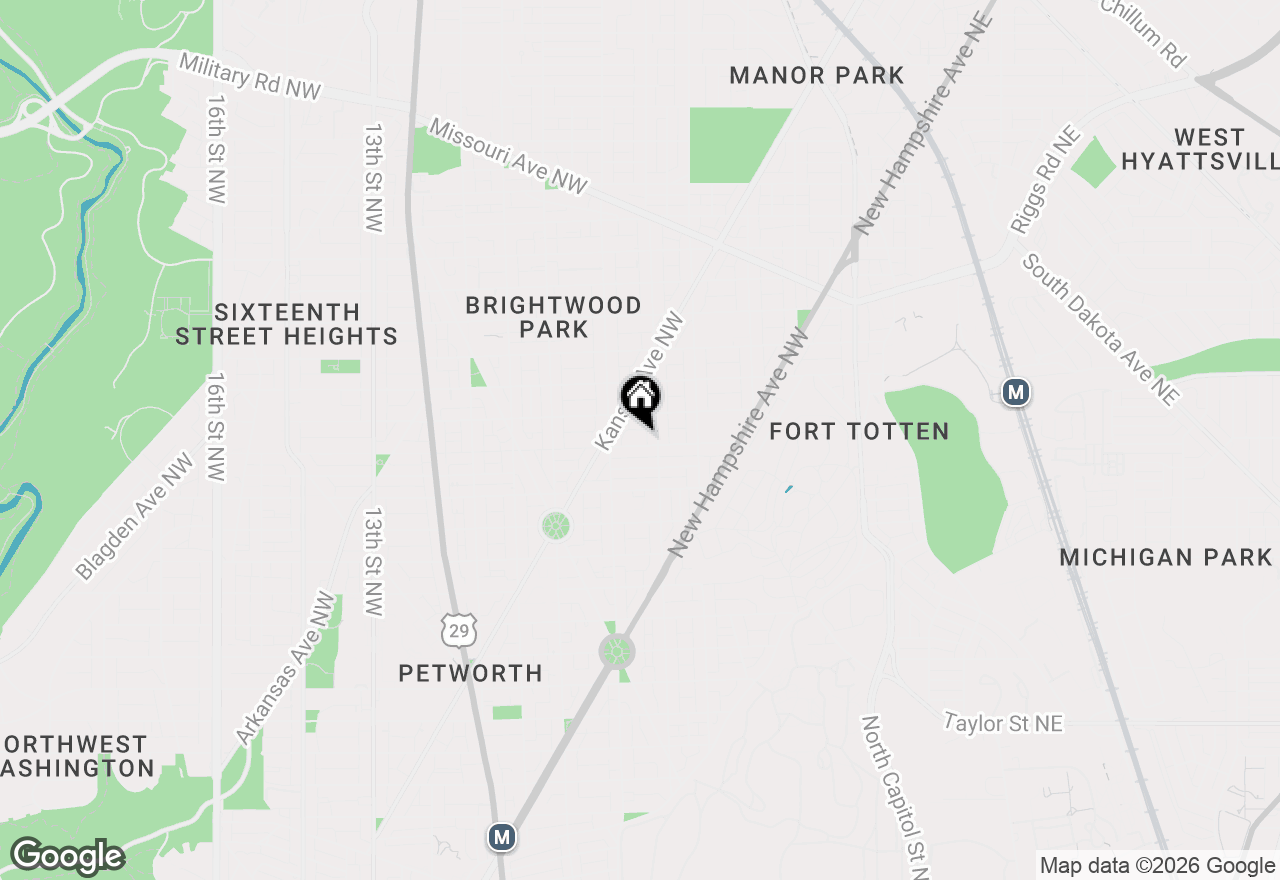 Map of 415 Emerson Street Nw, Washington, DC 20011