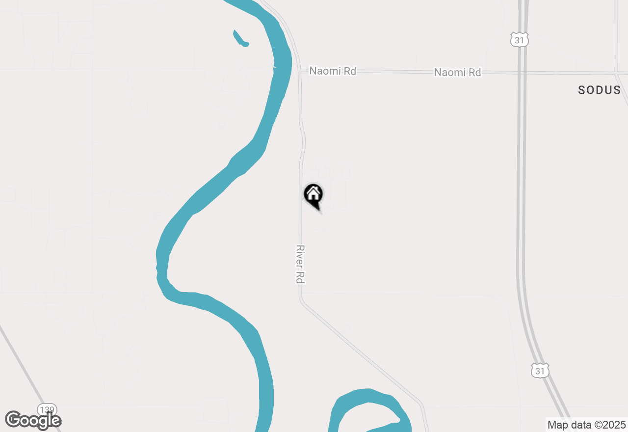 Map of 4617 River Road, Sodus, MI 49126