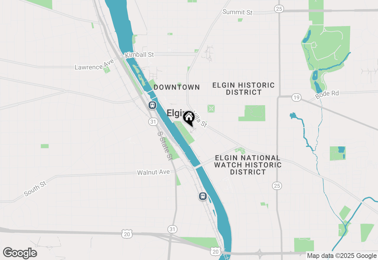 Map of 161 S Grove Avenue, Elgin, IL 60120