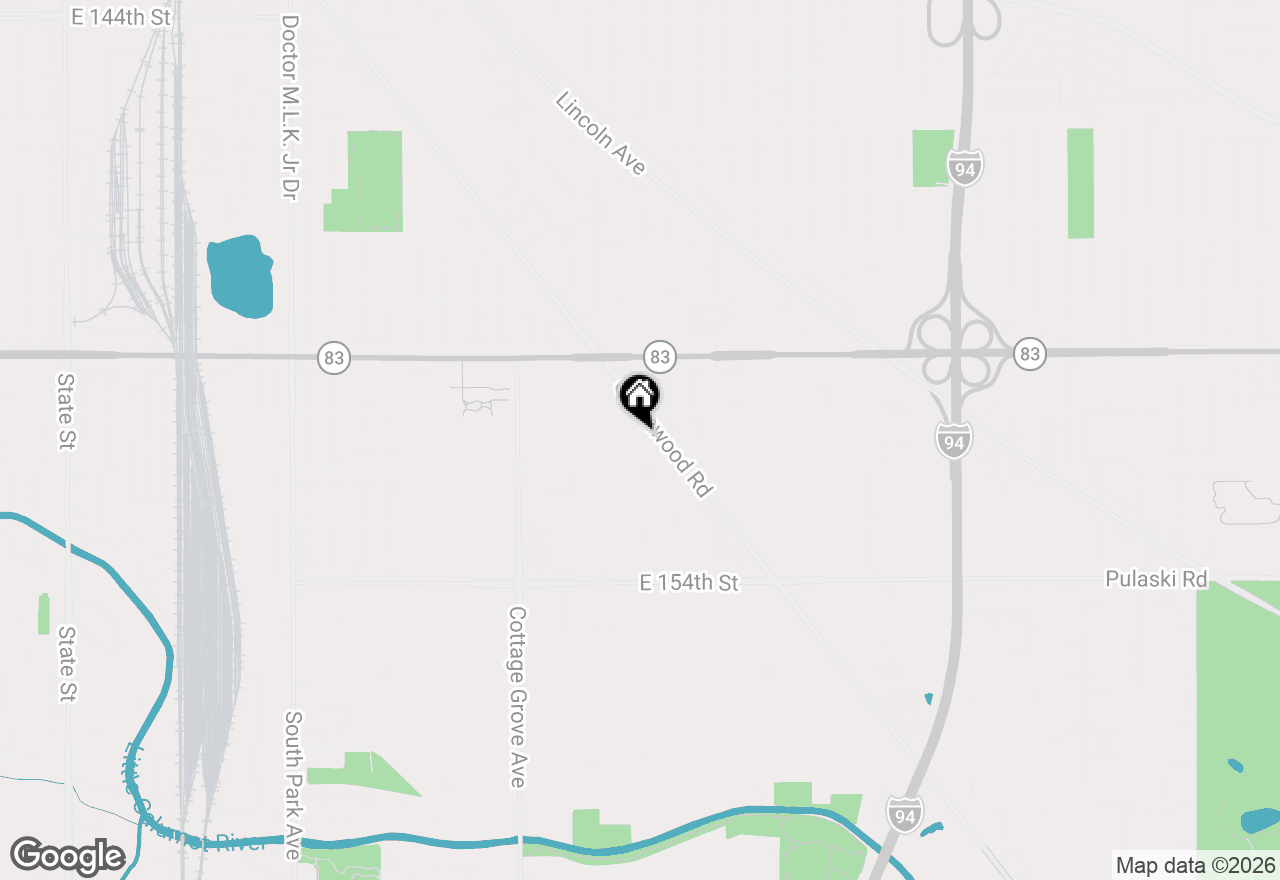 Map of 15203 Waterman Drive, South Holland, IL 60473