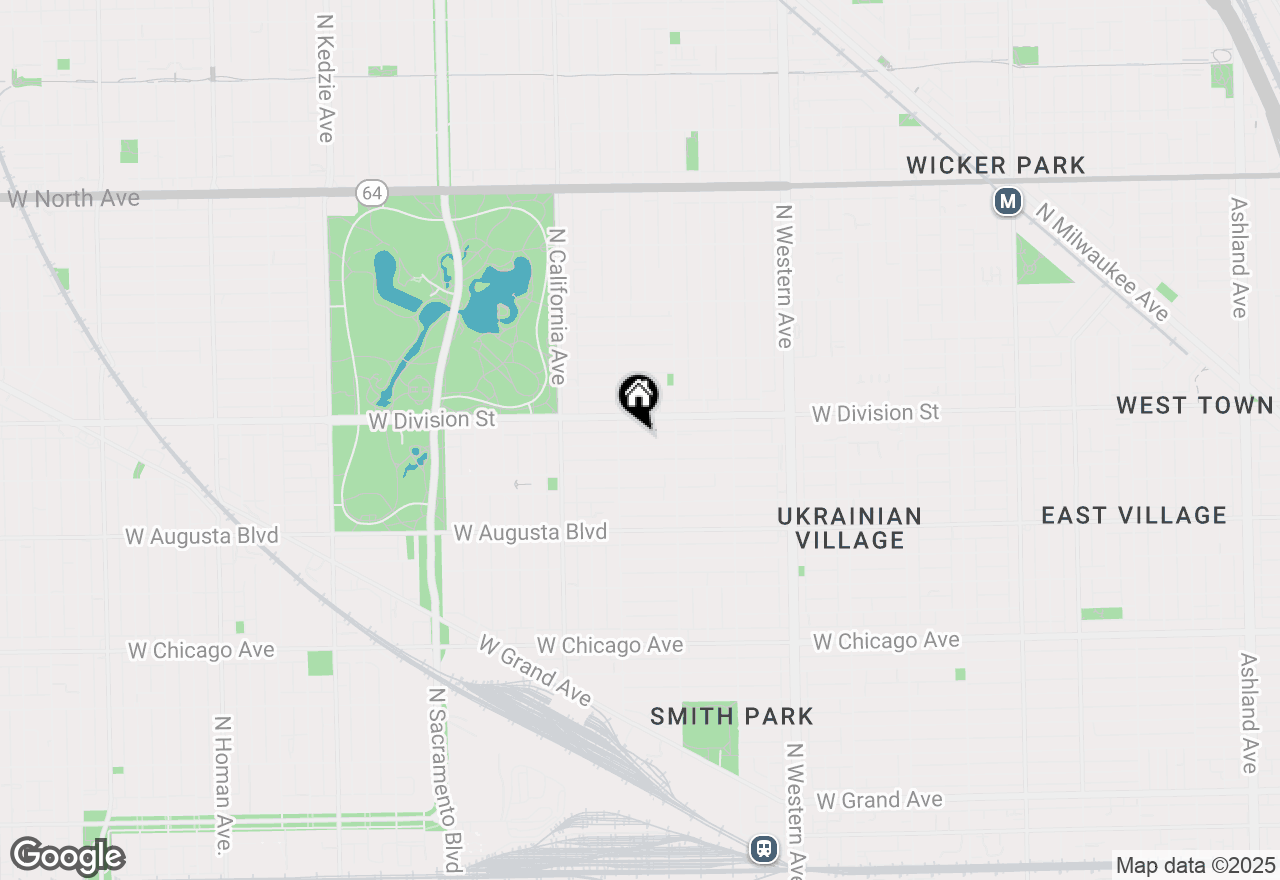 Map of 2638 W Haddon Avenue #1, Chicago, IL 60622