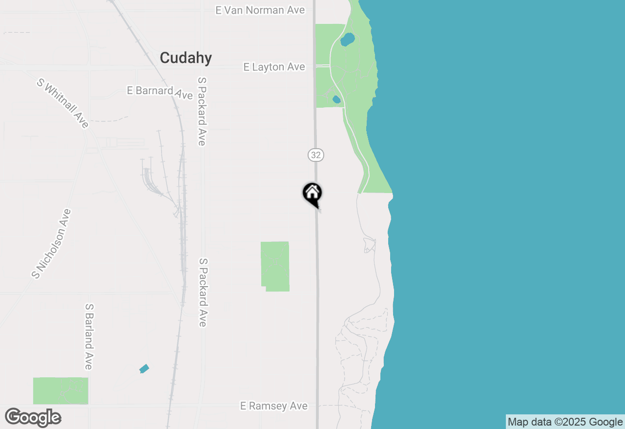 Map of 5219 S Lake Dr, Cudahy, WI 53110