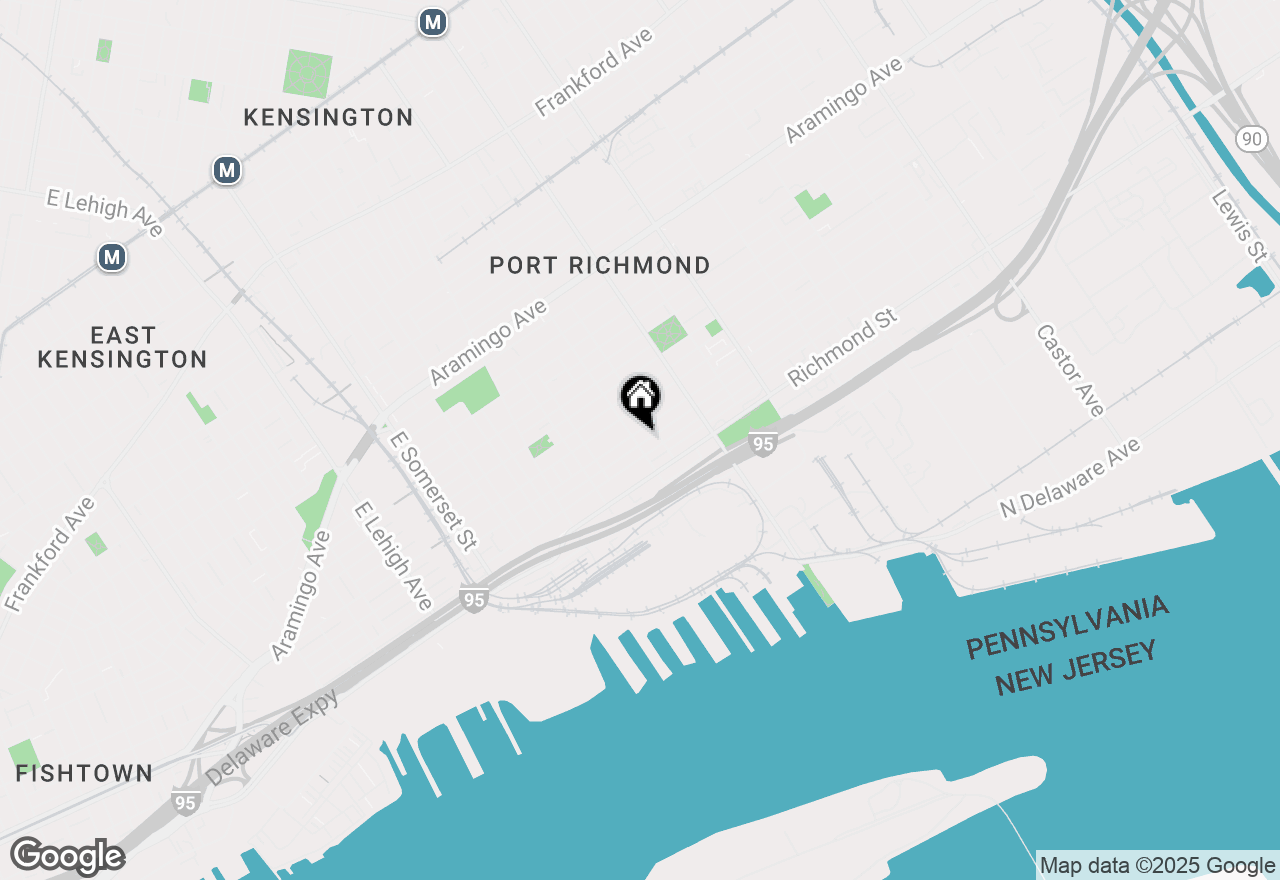 Map of 2709 E Clearfield Street, Philadelphia, PA 19134