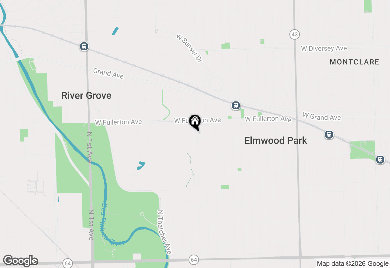 Map of 2307 N 78th Avenue, Elmwood Park, IL 60707