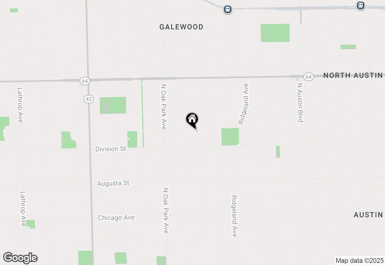 Map of (Address confidential), Oak Park, Illinois 60302